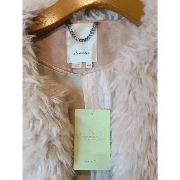 VTG Anthropologie Elevenses NWT fauxfur cropped jacket *EXCELLENT $178 Retro 70s - Picture 4 of 15